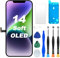 DIGI4U Display für iPhone 14 Soft OLED 6.1 Zoll Bildschirm Ersatz True Tone FHD COP Display Digitizer Assembly mit Reparaturwerkzeug, Displayschutz und wasserfestem Kleber