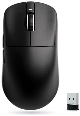 ATK VXE R1 Pro Max Kabellose Gaming-Maus - Schwarz | 54 g ultraleicht, PAW3395-Sensor, 26.000 DPI, 150 Std. Akkulaufzeit, 2,4 GHz/Kabelgebunden, Für PC