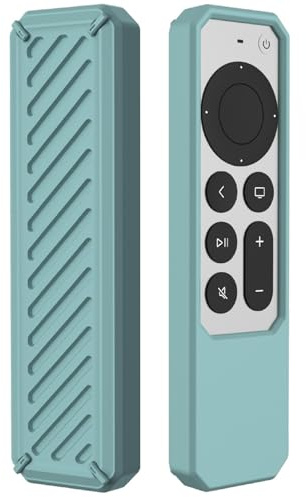GIOPUEY Case Compatible with Apple TV 4K/HD Siri Remote 2021/2022, Ultra-thin soft Cilicone Cover, Slim-Fit,Anti-Fall,Not Easy to Dirty - Green