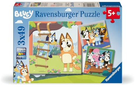 Kinderpuzzle 3x49 Teile - Bluey - Bluey