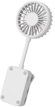 Uqezagpa Clip on USB Fan with Silents Operations and 3 Wind Mode for Computer Bedside Baby Strollers Clip Fan