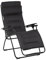 Lafuma Futura Air Comfort Zero Gravity Liegestuhl, gepolstert, zusammenklappbar, für den Außenbereich, Schwarz