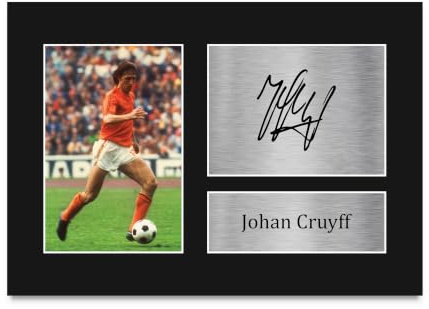 HWC Trading Johan Cruyff A4 Ungerahmt Signiert Gedruckt Autogramme Bild Druck-Fotoanzeige Geschenk Für Holland Fußball Fans