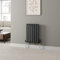 DuraTherm® 600 x 420mm Anthracite Horizontal Designer Radiator Single Column Oval Tube Modern Central Heating Panel Bathroom Radiators