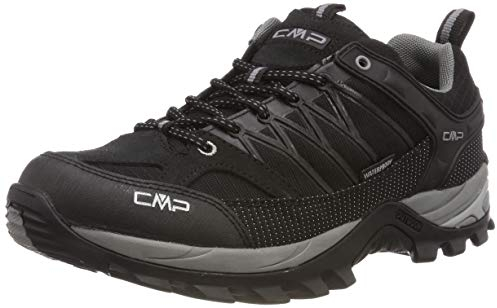 CMP Herren Rigel Low Shoe WP Trekking-& Wanderhalbschuhe, Nero Grey, 46 EU