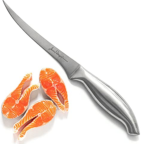 Jean-Patrique Chopaholic Fish Fillet Knife 8 inch Boning Knife for Meat Cutting with Thin and Flexible Blade - Stainless Steel