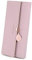 RRANCharltu Portefeuille Femme Longue Porte-Cartes Porte-Monnaie à glissière avec Feuille Pendentif en PU Cuir, 10 Emplacements Cartes pour Cadeau de Noël Saint-Valentin (Rose)