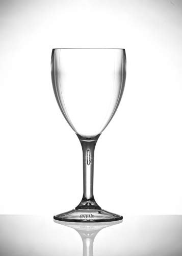 Virtually Unbreakable Polycarbonate Wine Glass Premium 9oz Wine - Perfect for Any Outdoor or Indoor Event Pack of 4