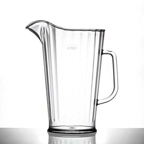 We Can Source It Ltd - Elite Polycarbonate Jug 4 Pint - Classic Large Plastic Jug, Pimms Jug - Virtually Unbreakable Jug, 2272ml Cocktail Tableware