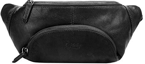 X-ZONE Gürteltasche Echt Leder Herren | Crossbody Hip Bag | Festival Bauchtasche | Hüfttasche aus Echt-Leder | 020102