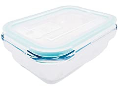 Steuber Cloc Frischhaltedose aus Glas, 370 ml, rechteckig, Glas bis 400°C