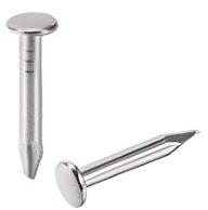 sourcing map Pequeños Diminutos Hardware Clavos Carbono Acero 1.2X6mm (DxL) para DIY Decorativo Madera Cajas Accesorios Plateado Tono 1000Uds