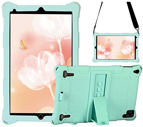 AKNICI Funda para DUODUOGO G12 P8/YOTOPT G12 N10 X109 U10/GOODTEL G2/YESTEL X2/YUMKEM T13/JUSYEA J6/AOYODKG TAB-8/HMAI 10/Novel TTT 10/NAQU 10/Allmeida 10, Correa de Hombro, Lago Azul