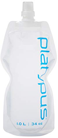 Platypus SoftBottle Flexible Wasserflasche mit Push-Pull-Verschluss, Platy-Logo, 1,0 Liter
