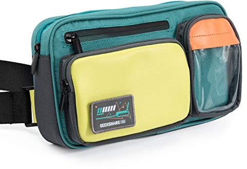 GeekShare Multifunktionale Switch-Tragetasche mit großer Kapazität - Farbe Kontrast Laser-Umhängetasche Kompatibel mit Nintendo Switch - Tragbare Aufbewahrungstasche für Switch- und Spielzubehör