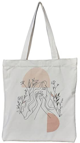 Generisch Tote Bag Stofftasche bedruckt 100% Baumwolle Stoffbeutel-Jutebeutel-Baumwolltasche (Naturweis)