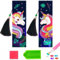 2 Stücke Lesezeichen Diamond Painting Kinder Einhorn Geschenke für MäDchen, Malen Nach Zahlen Kit FüR Abschluss Valentinstag Weihnachts Geburtstags Geschenk für 6-7-9-10-12 jährige Kinder.
