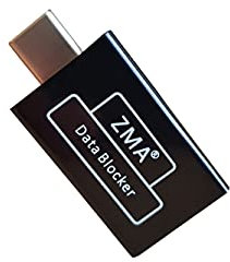 ZMA Type C USB Data Blocker | Secure Fast Charging 3rd Gen Data Defender (1, Black)