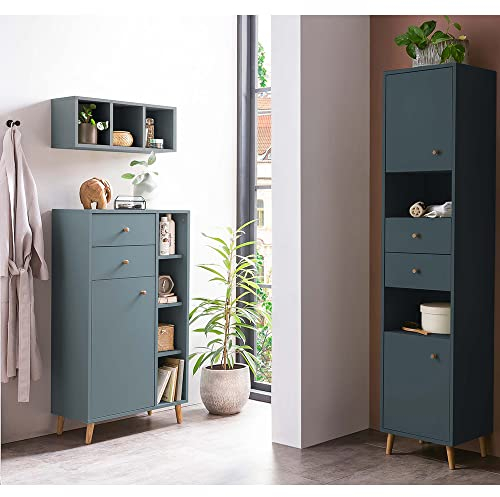 Lomadox Badmöbel Set skandinavisches Desing in blau