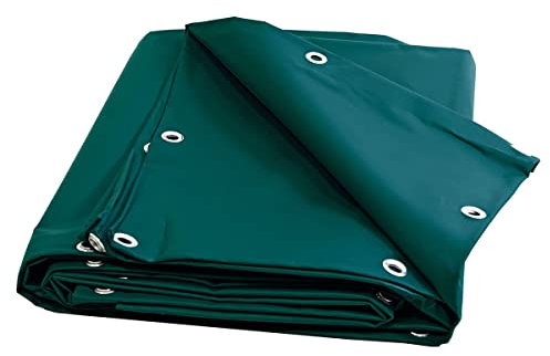 Tecplast Bâche pour Carport Verte 2x3 m XP640CP - Garantie 10 Ans - Toile PVC étanche pour abri de Voiture - Made in France