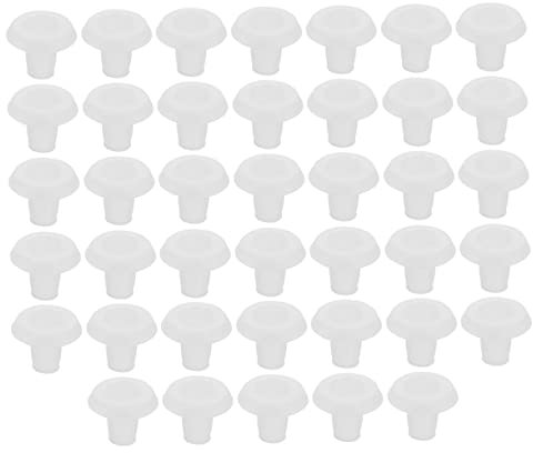 HONMEET 40pcs Blinds Bottom Rail Plug Replacement Plug Cover for Horizontal Blinds Sturdy Pom Material