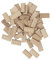 50 Stück Buchenholz-Domino-Zapfenstopper, Holzschreinerei-Einsätze Für Die Herstellung von Holzbearbeitungsmöbeln, Spleißverbindungen, Schrankbau
