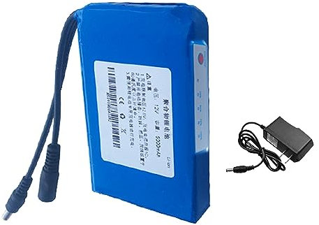 SSCYHT 12V DC 5000mah 6000mah 7000mah 9000mah 12000mah Rechargeable Lithium Ion Battery Pack Portable Power Bank for LED Strip Lights and more with 1A Charger,12V5Ah