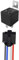 Aiqeer 4 Pines Coche Relé, 12V 40A SPST Relé Automotriz con Toma de Arnés y Precableado (Negro)