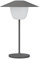 Blomus Mobile Leuchte -ANI Lamp Mini- Tischlampe mit Akku für Innen und Außen, 3 Lichtfarben, Dimmbar per Touch 14 x 21 cm (Warm Gray)