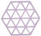 Zone Denmark Triangles Topfuntersetzer/Untersetzer für Töpfe, Silikon, 16 x 14 cm, Lupine