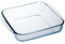Teglia da forno tortiera per microonde pirofila quadrata tegame in vetro temperato casa cucina hotel ristoranti 21x21 cm
