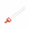 Vrabocry 100-pcs 2mm Weiß Rot Grün Blau Gelb Flache Top LED Diode Lichter Helle Beleuchtung Birne Lampen Elektronik Komponenten Indikator Licht Emitting Dioden (Diffuser Rot)