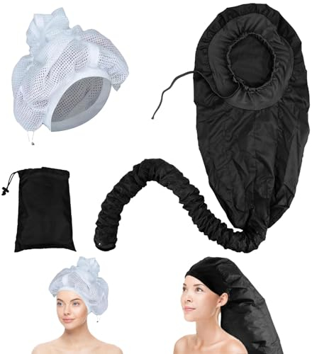 Dzmuero Trockenhauben für haare, Trockenhaube, Trockenhaube für locken, mit Haartrocknernetz, tragbare Haartrockner-Trockenhaube, Haartrockner mit langem Schlauch, zum Trocknen, Heizen, Stylen