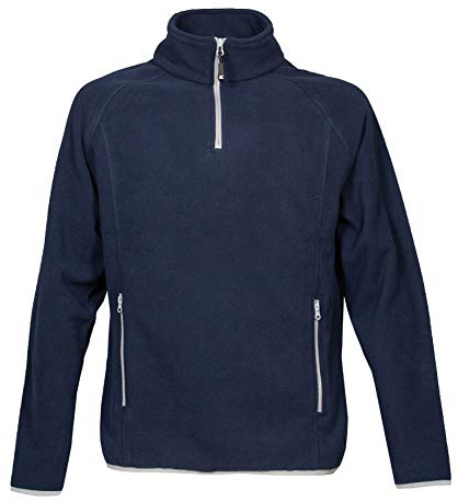 Generico James Ross Collections-Felpa Pile da Uomo TORINO in 100% Poliestere con Colletto a Lupetto Maniche Raglan e Chiusura Mezza Zip