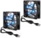 AITRIP 2PCS 80mm USB Lüfter 5V Blauer LED Lüfter Brushless 8025 80x25mm für Kühlung DIY PC Computer Gehäuse 3D Drucker CPU Kühler Radiatoren