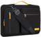 DOMISO 17,3 Zoll Laptop Hülle Notebook Tasche Wasserdicht mit Schultergurten und ausziehbarem Griff Wasserdicht für HP, Dell, Asus Notebook,Schwarz