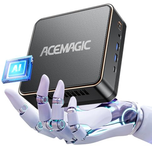 ACEMAGIC Mini PC Core 11500B [Beat i7 11390H] 16GB DDR4 512GB NVME SSD Mini Computers, Mini Desktop Tower Gaming PC Support WiFi6/BT5.2/Type C/HDMI/Fan/4K/Office/Mini Computer