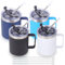 Volhoply 12oz Insulated Leakproof Coffee Mug with Sliding & Straw Lid Bulk 4 Pack,Double Wall Vacuum Stainless Steel Travel Tumbler Cup with Handle,Camping Mugs Keep Cold/Hot(Assorted,4 Set)