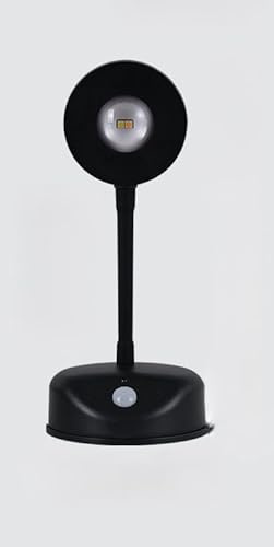 Vortex L2201BRC Bewegungssensor mit Fernbedienung, 3 Farbtemperaturen, wiederaufladbar, einstellbar, dimmbar, einfache Installation, LED-Display-Strahler, Wandleuchte, Nachtlicht,(Schwarz)