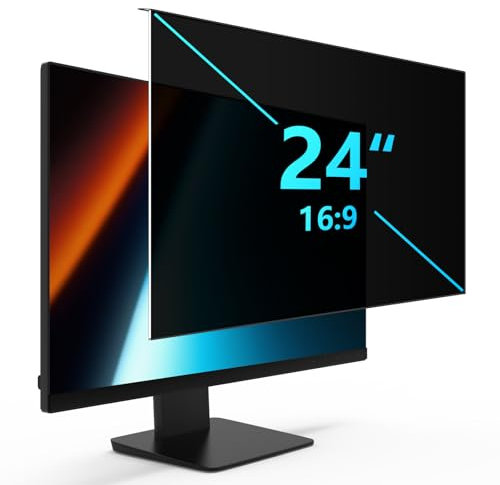 JEHOO 24 Zoll Monitor Blickschutzfilter für Computer 16:9 Seitenverhältnis, Monitor Blickschutzfolie, Computer Sichtschutzfolie, Privacy Screen Bildschirmschutzfolie