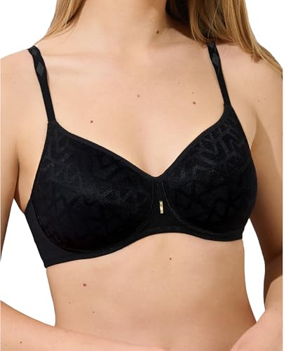 Lisca Soft BH Opal | Soft BH für optimalen Cups mit elegantem Muster | Träger am Rücken verstellbar | 70-95 B-E