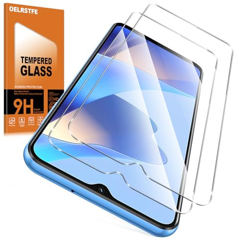 Oelrstfe 2 Stück Panzer Schutz Glas für Oppo A16/A16s/A54s 9H Härte Schutzfolie Schutzglas Ultra HD Transparent Displayschutzfolie Kratzfest Blasenfrei Anti-Fingerabdruck Displayschutz