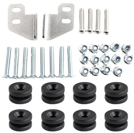 Universelle Halterungen für Seitentaschen - Montageset für tragbare Seitenkoffer | Robuste Montagematerial für Motorrad, Motorrad-Zubehör