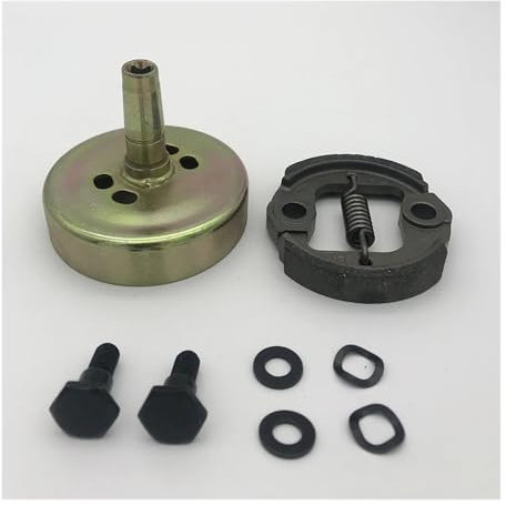 FEREOWNQ Kit Tamburo Frizione 9T con Fori Quadrati e Rotondi for H-NDA GX31 GX35 1.3HP Parti for decespugliatore for Piccolo Motore Tagliaerba(Square 4T)
