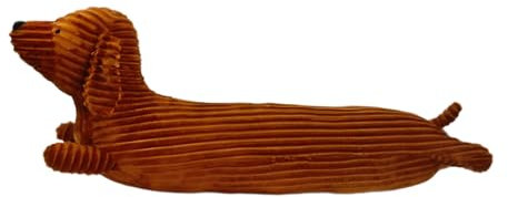 Gwezmxs Dackel Lang, Dackelkissen Geschenk, Dachshund Cushion - Braun, 72x25cm