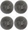 XINCHENG 4Pcs Stainless Steel Scourer, Wire Wool Scourers, Steel Wool Scrubber, Kettle Descaler Balls, Metal Scrubber for Kitchen Restaurants Camping