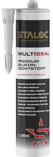 STALOC MultiSeal Silikon caramel - hocheffektive nicht korrosive Silikondichtmasse für Innen- und Außen, 300ml Dichtstoff Kartusche
