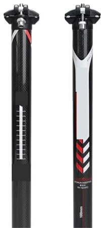 YGLEEULI Sattelstütze Carbon Fahrrad Sattelstütze Double Nail Rennrad Sattelstützen Carbon Sattelstütze Radfahren Sitzrohr für Bike(350 x 31.6mm)