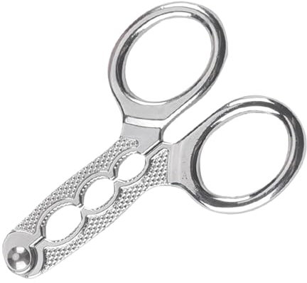 YNPQTDS Schiaccianoci a forbice in lega di zinco, 8 x 5,5 cm, schiaccianoci, 3 fori, multifunzione, per piccole noci, pinoli, nocciole