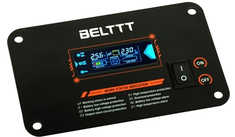 @tec Fernbedienungspanel mit LED-Display für Reiner Sinus Wechselrichter Spannungswandler Inverter 12V/24V mit 7m Kabel